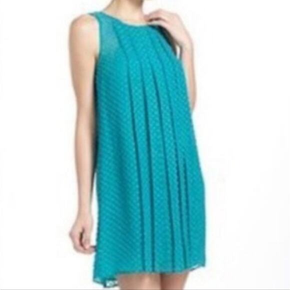Anthropologie/Sachin and Babi Flocked Silk Blend Babydoll Dress, 10 - Picture 1 of 8